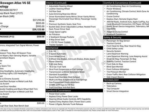 Used 2019 Volkswagen Atlas SE w/ Towing Package image 37
