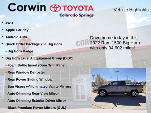Used 2022 RAM 1500 Big Horn image 7