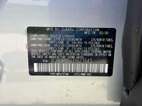 New 2026 Subaru Outback Limited AWD/4WD image 34