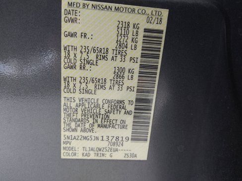 Used 2018 Nissan Murano SV FWD image 33