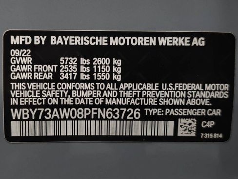 Used 2023 BMW i4 eDrive40 w/ M Sport Package RWD image 44