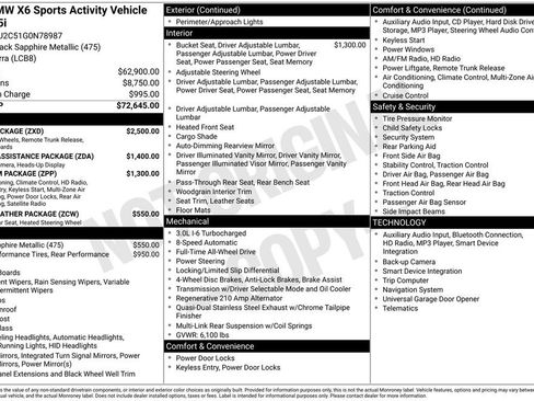 Used 2016 BMW X6 xDrive35i image 7