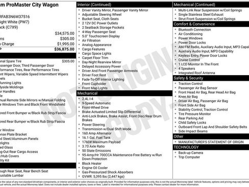 Used 2022 RAM ProMaster City Wagon FWD image 5
