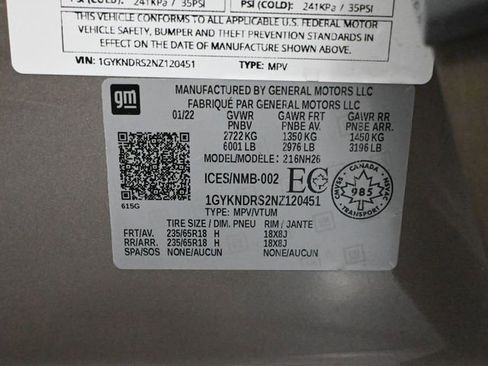 Used 2022 Cadillac XT5 Premium Luxury w/ LPO, Floor Liner Package image 55