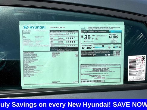 New 2026 Hyundai Elantra SE FWD image 14