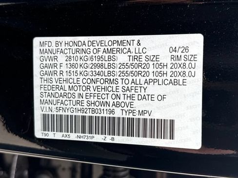 Used 2026 Honda Pilot Black Edition image 19