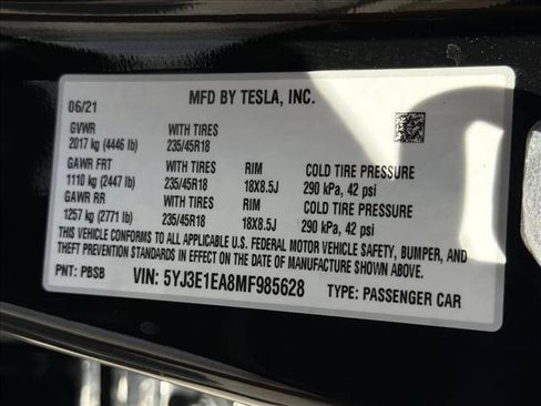 Used 2021 Tesla Model 3 Standard Range Plus RWD image 25