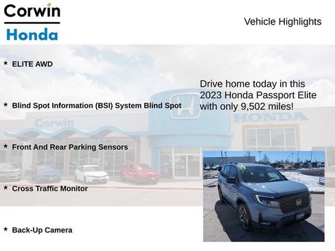 Used 2023 Honda Passport Elite image 6