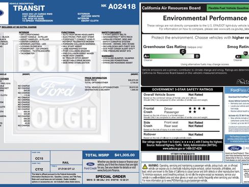 Used 2022 Ford Transit 250 Low Roof image 3