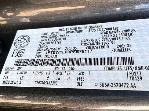 Used 2023 Ford F150 Tremor AWD/4WD image 65