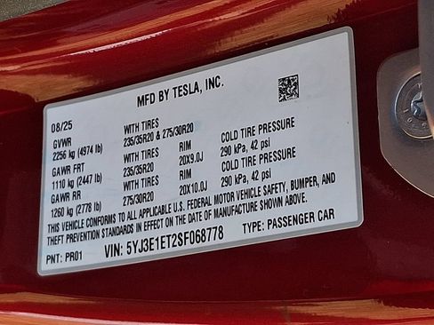 Used 2025 Tesla Model 3 Performance AWD/4WD image 27