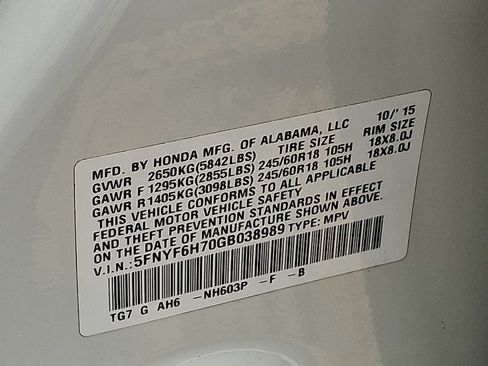 Used 2016 Honda Pilot EX-L image 30