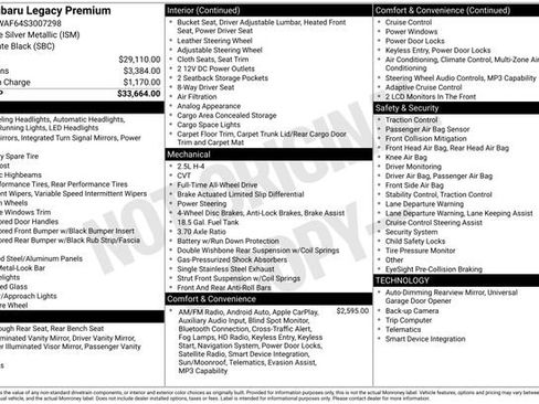 Certified 2025 Subaru Legacy Premium image 22