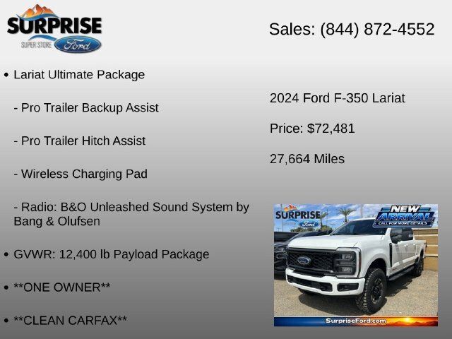 Used 2024 Ford F350 Lariat w/ Lariat Ultimate Package AWD/4WD image 17