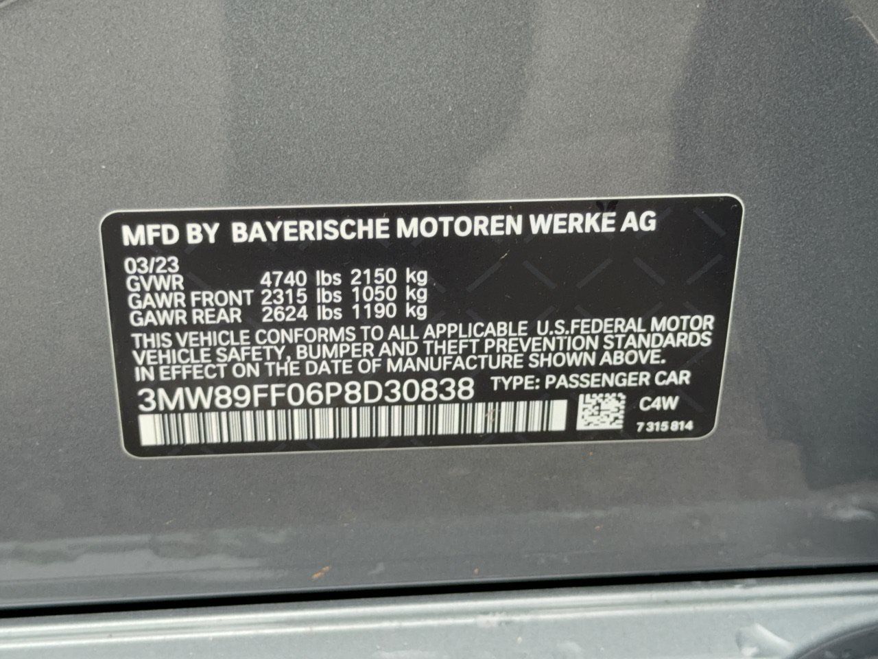 Certified 2023 BMW 330i xDrive Sedan w/ Premium Package AWD/4WD image 31