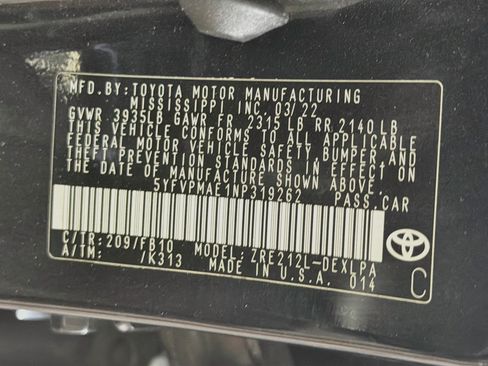 Used 2022 Toyota Corolla LE w/ LE Convenience Package FWD image 12