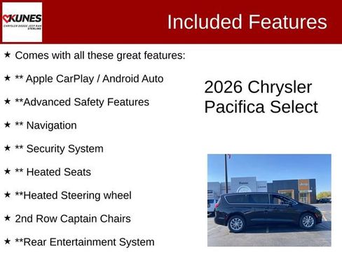 New 2026 Chrysler Pacifica Select image 4