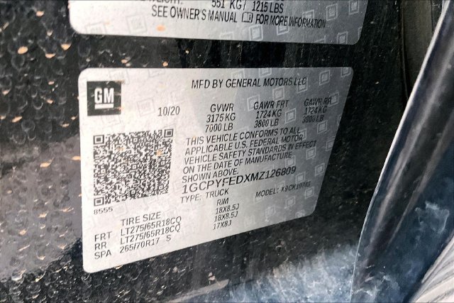 Used 2021 Chevrolet Silverado 1500 LT Trail Boss w/ Convenience Package II AWD/4WD image 14