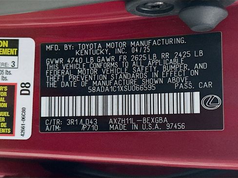 Certified 2025 Lexus ES 300h w/ Premium Package image 32