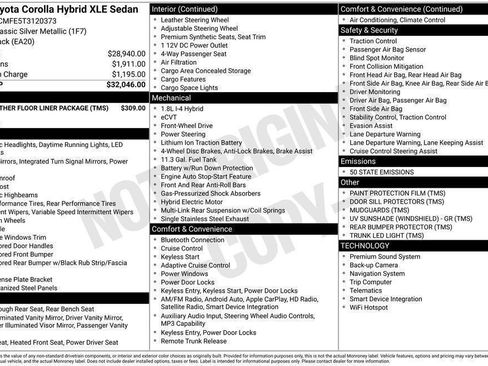 New 2026 Toyota Corolla XLE image 36