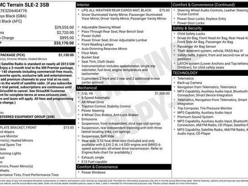 Used 2013 GMC Terrain SLE w/ Chrome Package AWD/4WD image 7