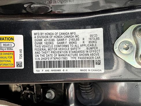 Certified 2023 Honda Civic EX image 14