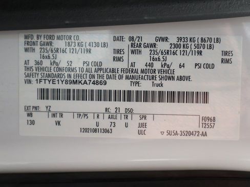 Used 2021 Ford Transit 150 Low Roof RWD image 38