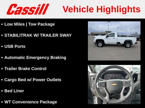 Used 2023 Chevrolet Silverado 2500 W/T w/ WT Convenience Package AWD/4WD image 7