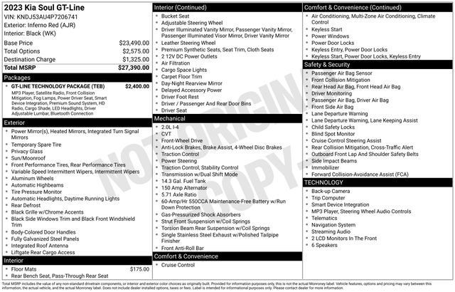 Used 2023 Kia Soul GT-Line w/ GT-Line Technology Package FWD image 20