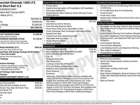 Certified 2023 Chevrolet Silverado 1500 LTZ w/ Technology Package AWD/4WD image 6