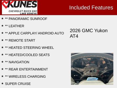 New 2026 GMC Yukon AT4 w/ AT4 Premium Plus Package