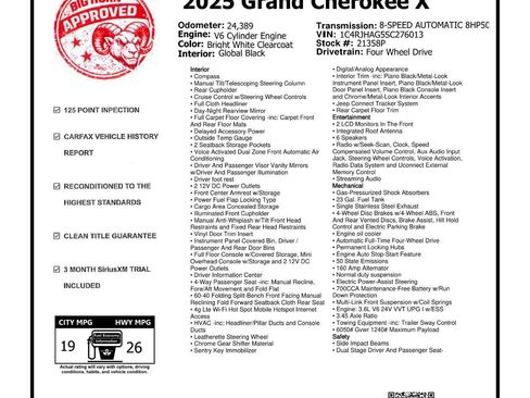 Used 2025 Jeep Grand Cherokee Laredo X AWD/4WD image 2