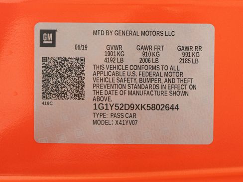 Used 2019 Chevrolet Corvette ZR1 RWD image 20