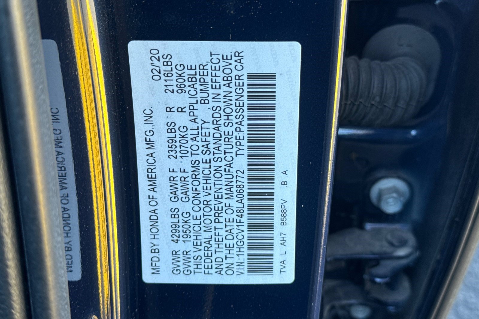 Used 2020 Honda Accord EX image 26