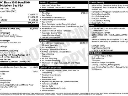 Used 2022 GMC Sierra 3500 Denali w/ Denali Ultimate Package AWD/4WD image 3