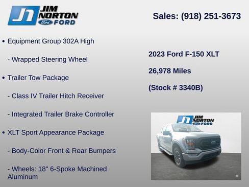 Used 2023 Ford F150 XLT w/ Equipment Group 302A High AWD/4WD image 15