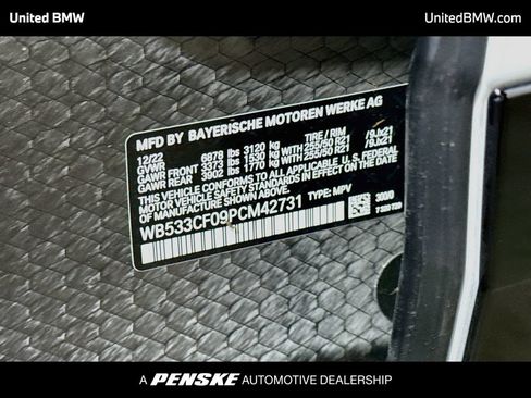 Used 2023 BMW iX M60 w/ Executive Package AWD/4WD image 15