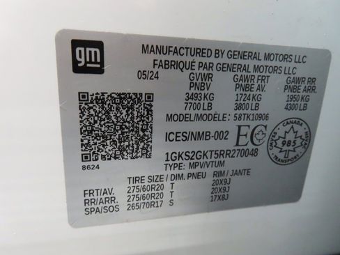 Used 2024 GMC Yukon XL SLT w/ SLT Premium Package image 63