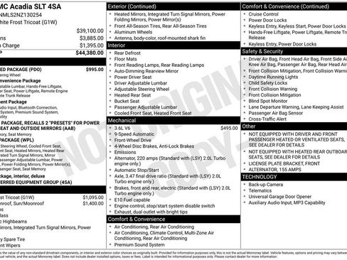Used 2022 GMC Acadia SLT w/ Preferred Package FWD image 3