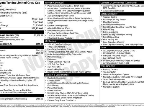 Used 2023 Toyota Tundra Limited w/ TRD Off-Road Package AWD/4WD image 30