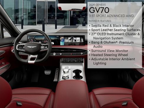New 2026 Genesis GV70 3.5T Sport Advanced AWD/4WD image 17
