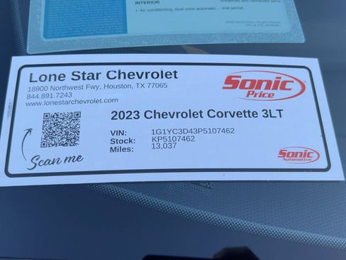 Certified 2023 Chevrolet Corvette Stingray Premium Conv w/ Z51 Performance Package image 32