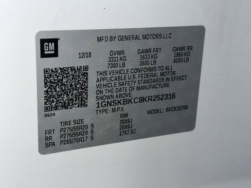 Used 2019 Chevrolet Tahoe LT AWD/4WD image 16