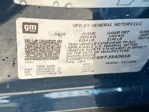 New 2026 Chevrolet Traverse LT w/ Sun and Wheel Package AWD/4WD image 24