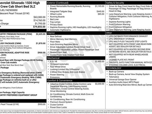 Used 2022 Chevrolet Silverado 1500 High Country w/ High Country Premium Package AWD/4WD image 5