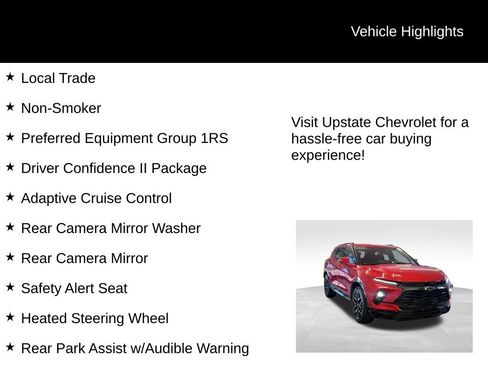 Used 2023 Chevrolet Blazer RS w/ Driver Confidence II Package image 9