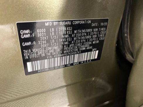 Used 2022 Subaru Ascent Touring AWD/4WD image 35
