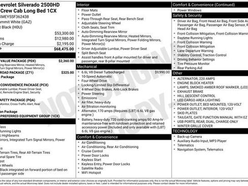 New 2025 Chevrolet Silverado 2500 Custom w/ Custom Value Package AWD/4WD image 4
