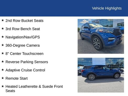 Used 2022 Ford Explorer ST-Line w/ Class IV Trailer Tow Package AWD/4WD image 13