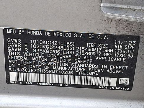 Certified 2024 Honda HR-V LX image 23